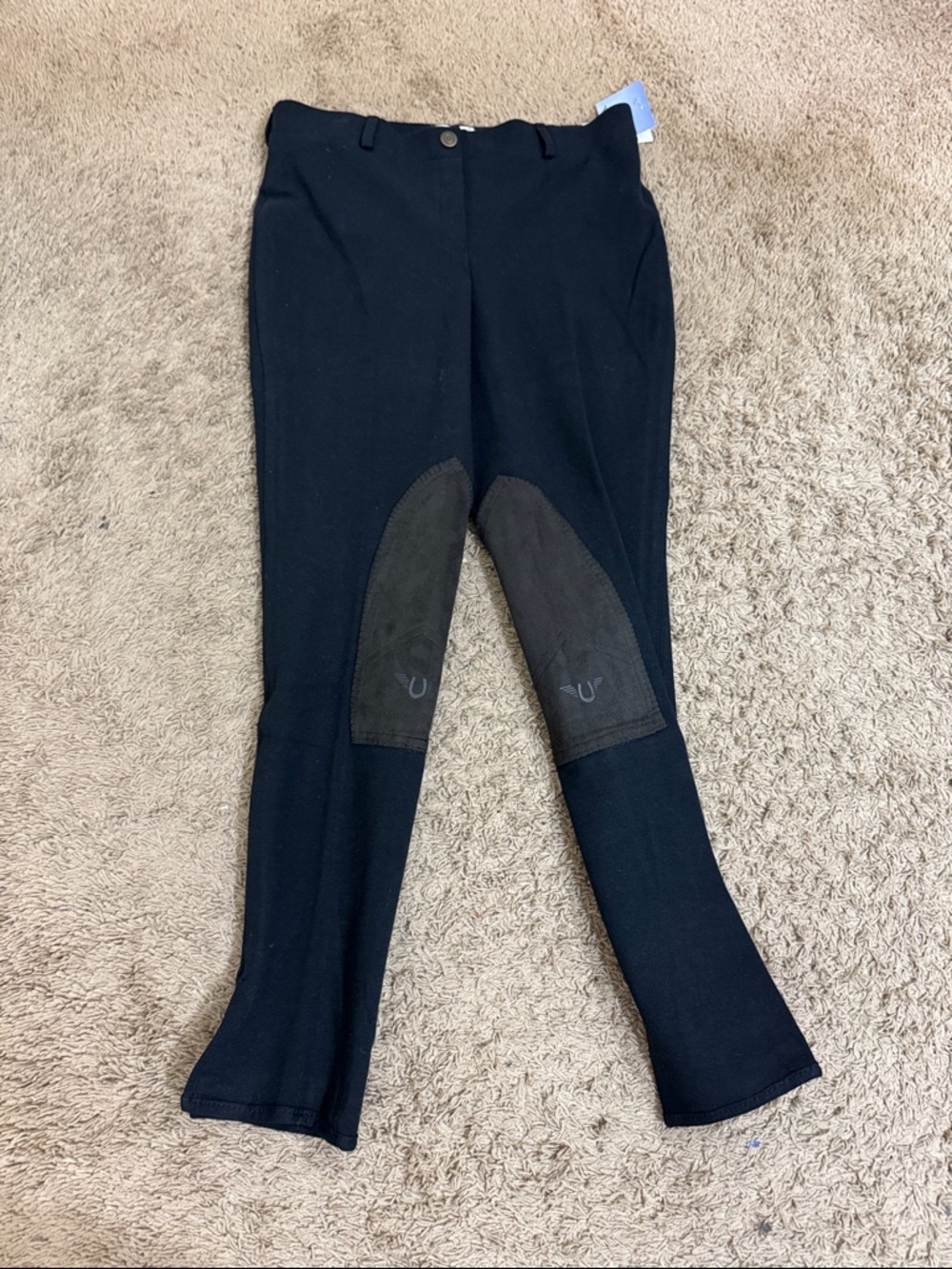 NWT Tuff Rider Starter Low Rise Pull-on Breeches Women Black size 30 Activewear